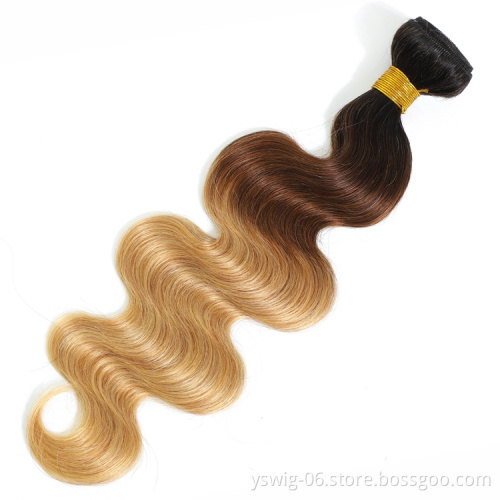 1b/4/27 Body Wave Brazilian Hair Bundles 100% Virgin Human Hair Weaves Virgin Cuticle Aligned Hair